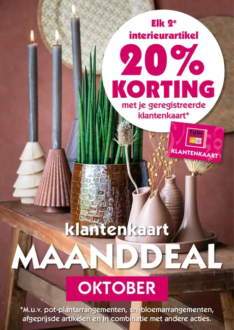 Klantenkaar deal oktober