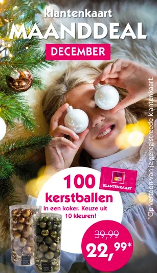 Klantenkaart actie december