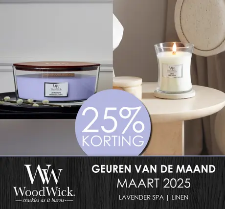 Woodwick geur van de maand